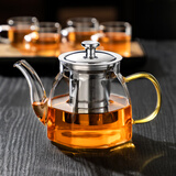 泥也玻璃泡茶壶茶水分离茶杯耐高温加厚茶具套装家用水壶单壶煮茶壶器