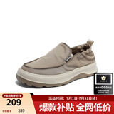 森达男鞋春夏一脚蹬平底休闲鞋舒适透气布鞋男V7R13BM3 杏色1NK01BM4 41