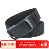 TFO 赛事级自动扣腰带 户外休闲编织徒步登山皮带裤带2802414 黑色