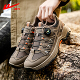 回力男鞋新款休闲鞋男高帮秋季登山鞋防水防滑健步鞋耐磨户外鞋子男 棕色【登山鞋5353】 39