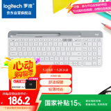罗技（Logitech）时尚系列 K580 键盘 蓝牙键盘 办公键盘 无线键盘 便携超薄键盘 笔记本键盘 平板键盘 芍药白