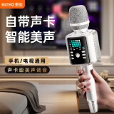 金运【KTV级消原音】话筒音响一体自带声卡k歌麦克风家庭ktv音响套装无线专业唱歌设备式家用户外H10