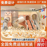 定制儿童室内游乐设施淘气堡大小型儿童乐园家庭滑梯架空层幼儿园 童乐定制-更多咨询客服