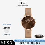 丹尼尔惠灵顿（DanielWellington）DW琥珀棕流金表32mm手表女欧美石英腕表节日礼物DW00100477