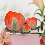 美陶（MEI TAO）《福寿绵绵》 石湾公仔 老人大寿比南山陶瓷寿桃装饰中式生日礼物 福寿绵绵（礼盒装）