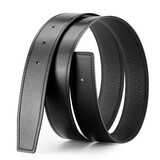 皮雅达皮带条不带头3.2无头h皮带男3.8腰带真皮头层牛皮爱马仕同款带身 黑色（3.8厘米宽） 110cm 下单后客服会致电核实长度