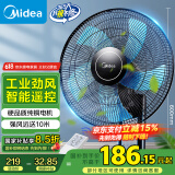 美的（Midea）【五叶飓风】工业遥控壁扇/挂壁式商居两用风扇/120°广角摇头定时电风扇/工厂通风吊扇 FW40-11AR