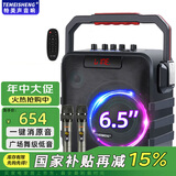 TEMEISHENG特美声音响SL05-26广场舞户外音响K歌唱歌家用演出大功率便携式手提蓝牙音箱美声话筒移动手提音箱 SL06-26+双话筒+歌曲U盘