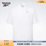 Reebok锐步官方男女复古运动户外休闲舒适百搭短袖Polo衫 23RMS401U100 L
