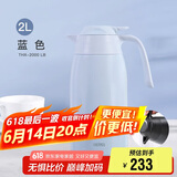 膳魔师（THERMOS）保温壶2000ml男女士商务家用大容量热水壶父亲节礼物THX-2000蓝色