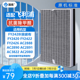 简克（JIANKE）适配飞利浦空气净化器滤芯过滤网AC4076 FY2428配AC2886AC2888AC2890