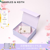 CHARLES&KEITH经典菱格链条小方单肩斜挎包包女包生日礼物七夕礼物CK2-70160131 Cream奶白色 小包