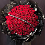 鲜花情99朵红玫瑰鲜花束同城配送女朋友老婆生日花束表白礼物 爱意生日·99朵红玫瑰鲜花花束 同城配送 支持预约日期