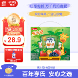 亨氏（Heinz）宝宝婴儿辅食水果苹果香芒香蕉黑加仑各3种口味果汁泥套装 120g*6