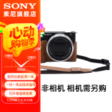 索尼（SONY）索尼微单相机 摄像机适用 2（京仓） E10皮套+腕带套装（棕色）新