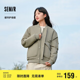 森马棉服男防水防油防污防风冬装厚飞行员棒球领夹克109724112101