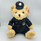 伊美娃娃警察小熊公仔交警小熊玩偶消防泰迪熊特警送女圣诞节生日礼物儿童 特警小熊+送礼袋
