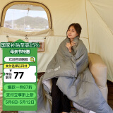 牧高笛（MOBIGARDEN）睡袋 户外露营可拼接单人保暖睡袋祥云1.0 EX19562001 岩石灰/右