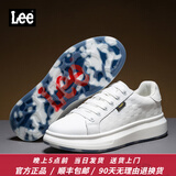 Lee男鞋休闲鞋设计感增高小白鞋男生时尚经典板鞋舒适百搭白色鞋子男 白色 40 【偏大/请拍小一码】