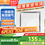 金羚（JINLING）排气扇换气扇厨房卫生间集成吊顶大功率排风 BPT10-23-2G