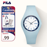 斐乐（FILA）女士手表男运动硅胶表带石英休闲学生手表 FLL38-777-006