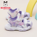 巴布豆童鞋女童学步鞋小童夏季舒适透气包头凉鞋105352071糖果紫28