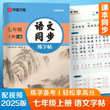 【2025秋新】华夏万卷 七年级上册语文同步练字帖初中生课本同步人教版抄写本 天天练描红练字本字词句段临摹楷书字帖手写规范字体