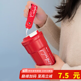 SUCCOHOMEWARE 保温杯咖啡杯带盖带勺304不锈钢随行杯出差便携水杯大容量车载杯 红色款400ml-316不锈钢