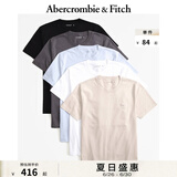 ABERCROMBIE & FITCH男装女装情侣装夏款经典小麋鹿5件组合套装美式短袖T恤329667-1 蓝色 M (180/100A)