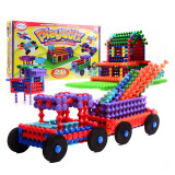 光华玩具（POPULAR PLAYTHINGS）竹节棍积木玩具男孩3-6岁幼儿园儿童早教汽车建筑立体拼插模型 90001竹节棍豪华版211片