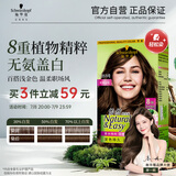 施华蔻（Schwarzkopf）怡然染发霜5.05炫舞金棕 染发剂植物染发膏自己染男女盖白发