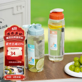 乐扣乐扣（LOCK&LOCK）经典运动水杯简约随行杯塑料水杯子带提绳周年纪念款橙色700ml