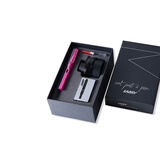 凌美safari狩猎系列 粉色墨水笔+黑色墨水墨水芯商务签字笔钢笔礼品 教师节礼物 德国进口 EF0.5mm