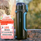 乐扣乐扣（LOCK&LOCK）大容量保温壶户外旅行露营不锈钢便携车载式手提暖壶2.2L黑色