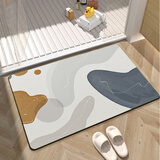 简美家 浴室地垫速干防滑卫生间门口吸水脚垫家用洗手间卫浴垫子50*80cm