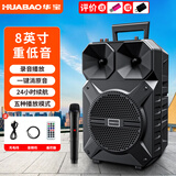 华宝XY-1013旗舰版无线蓝牙音箱户外大音量广场舞音响小型家用带麦克风手提便携式地摊摆摊喇叭 单话筒