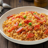 聚口福扬州炒饭海鲜菠萝炒饭 预制菜加热即食牛肉鳗鱼蛋炒饭方便米饭 广式腊肠炒饭350g