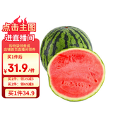 京鲜生 无籽麒麟大西瓜 1粒装 7-9斤 生鲜水果