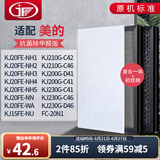 JF适配美的空气净化器过滤网滤芯 KJ210G-C42/C46/KJ15FE-NU