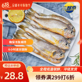 三都港冷冻海捕小黄鱼700g 24-29条 黄花鱼 海鱼 生鲜鱼类 端午节