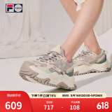FILA FUSION斐乐女鞋BIANCO老爹鞋季新款硬糖鞋休闲鞋厚底运动鞋女 银云/米色-SA 37.5