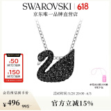 施华洛世奇（SWAROVSKI）Swan优雅天鹅项链女吊坠轻奢小众送女友生日礼物女 镀白金色(小)5347330