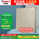 罗格朗（LEGRAND）开关插座面板86型逸景米兰金大面板墙壁电源插座开关 单开双控