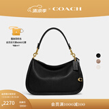 蔻驰（COACH）【专享直降】CARY系列女士经典标志斜挎包复古单肩包夏季女包 B4/黑色