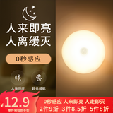 大头人（datouren）感应灯小夜灯楼道人体感应灯卫生间专用声控灯起夜灯磁吸感应夜灯