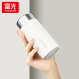 富光 保温杯小巧可爱便携少女316不锈钢迷你水杯简约保温瓶礼物送女友 极简白228ml+升级316L内胆