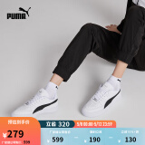 彪马（PUMA）经典复古透气小白鞋男女情侣同款官方休闲百搭板鞋384953 白-黑色-银色-04 38