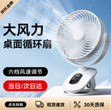 YOUMAKER【米家App智能风控】桌面夹子小风扇usb办公室学生宿舍床上车载户外婴儿车式小型台式大风力小电扇 【6寸大风扇】插电款丨6档大风力丨可立可夹