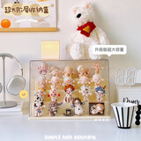 MESHD盲盒漫展示架收纳透明防尘手办玩具多层阶梯泡泡玛特展示盒柜礼物