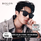 BOLON暴龙眼镜25年新品王鹤棣同款潮流太阳镜防晒墨镜方框偏光BL3203 【明星同款】C10 亮黑色-偏光